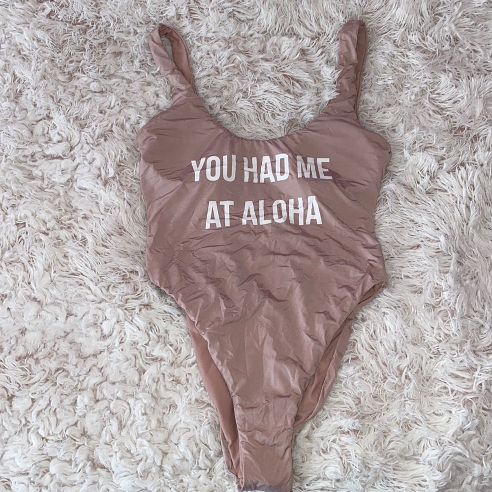Bikini Lab You Had Me at Aloha One-Piece Swimsuit